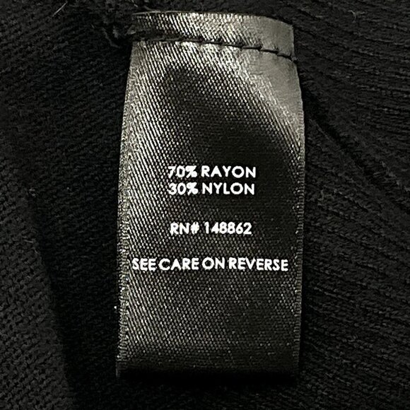 Torrid‎ Sweater Women 2X Black Puff Sleeve V-Neck Ribbed Hem Knit - Picture 7 of 11